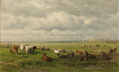 Meadow Landscape with Cattle, c.1880